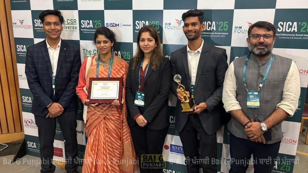 ਆਈਆਈਟੀ ਰੋਪੜ ਦੇ ਆਟੋਨੋਮਸ ਵੈਦਰ ਸਟੇਸ਼ਨ ਨੂੰ ਇੰਡੀਆ ਇੰਟਰਨੈਸ਼ਨਲ ਸੈਂਟਰ (ਆਈਆਈਸੀ) ਦਿੱਲੀ ਵਿਖੇ ਸੀਐਸਆਰ ਯੂਨੀਵਰਸ ਸੋਸ਼ਲ ਇਮਪੈਕਟ ਅਵਾਰਡ 2025 ਦੁਆਰਾ ਸਨਮਾਨਿਤ ਕੀਤਾ ਗਿਆ 1000450211