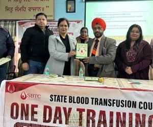 ਬਲੱਡ ਸੈਂਟਰ ਸਿਵਲ ਹਸਪਤਾਲ ਰੂਪਨਗਰ ਵੱਲੋਂ ਖੂਨ ਅਤੇ ਖੂਨ ਦੇ ਪ੍ਰੋਡਕਟਾਂ ਦੀ ਸੁਚੱਜੀ ਵਰਤੋਂ ਦੇ ਵਿਸ਼ੇ ‘ਤੇ ਵਿਸ਼ੇਸ਼ ਸਿਖਲਾਈ ਵਰਕਸ਼ਾਪ ਦਾ ਆਯੋਜਨ ਕੀਤਾ ਗਿਆ