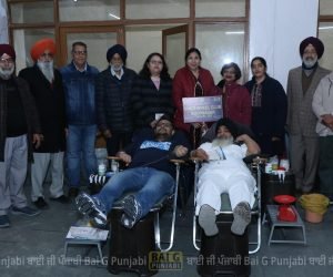 ਸੈਣੀ ਭਵਨ ਵਿਖੇ 25ਵੇਂ ਖੂਨਦਾਨ ਕੈਂਪ ‘ਚ 50 ਵਿਅਕਤੀਆ ਨੇ ਕੀਤਾ ਖੂਨਦਾਨ