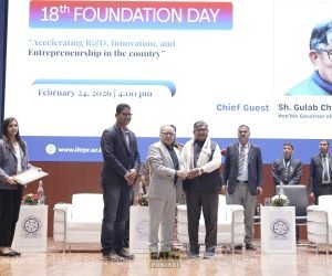 ਆਈਆਈਟੀ ਰੋਪੜ ਨੇ ਖੋਜ, ਤਕਨਾਲੋਜੀ ਅਤੇ ਉੱਦਮਸ਼ੀਲਤਾ ਵਿੱਚ ਵੱਡੇ ਐਲਾਨਾਂ ਨਾਲ ਮਨਾਇਆ 18ਵਾਂ ਸਥਾਪਨਾ ਦਿਵਸ